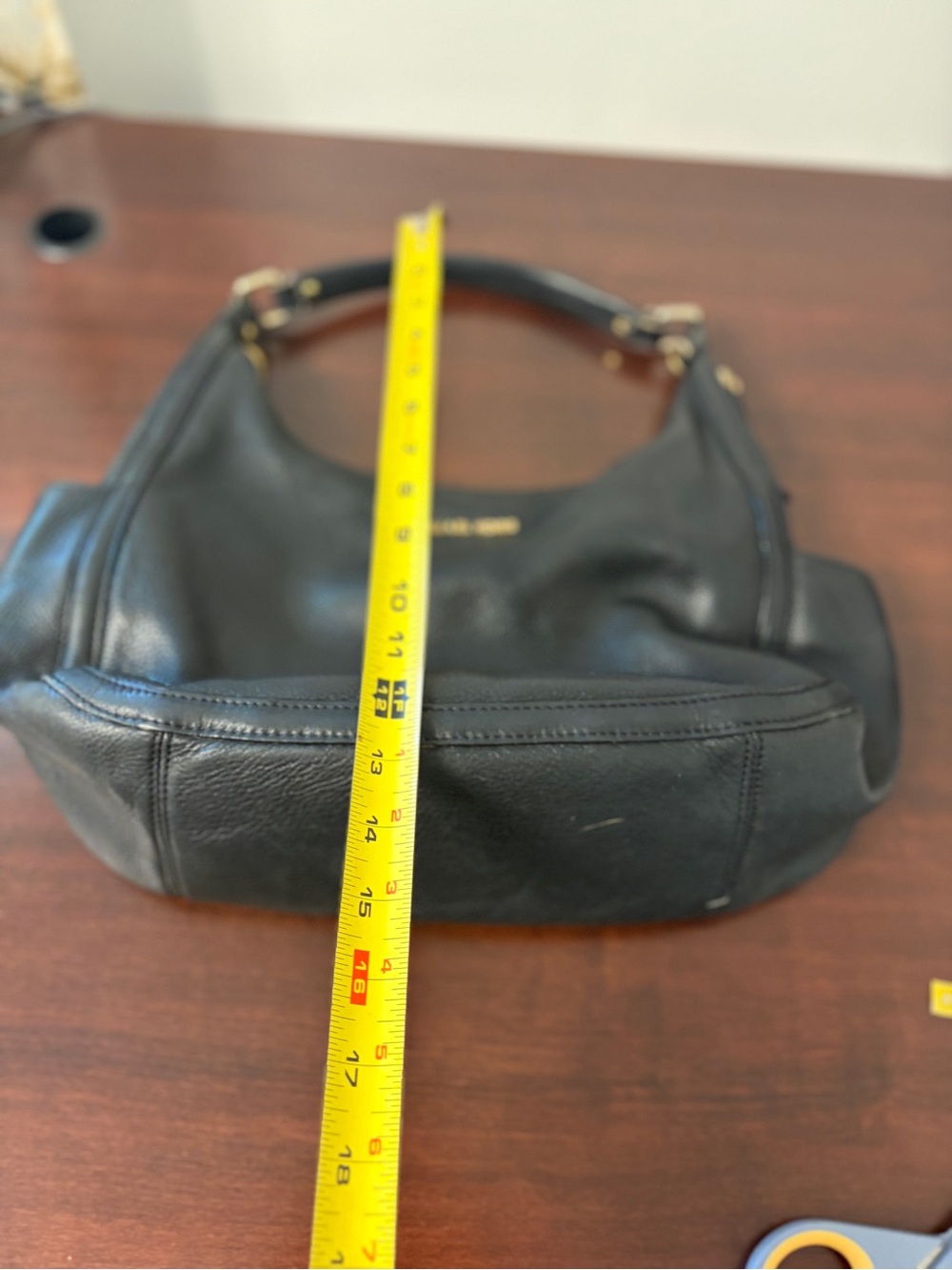 Michael Kors Black Leather Shoulder Bag - Picture 5 of 11